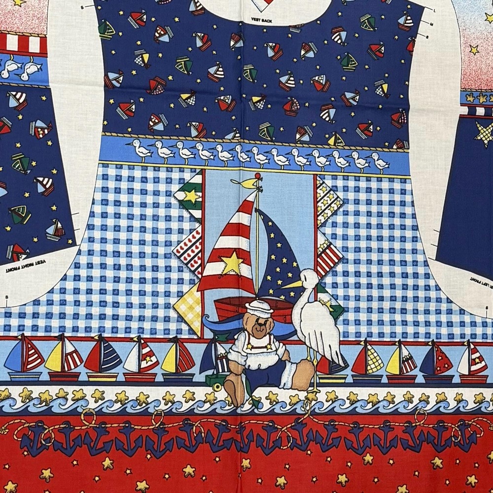 Vintage 1996 Daisy Kingdom Sailor Bear Vest Pattern Sewing Nautical Teddy Bear